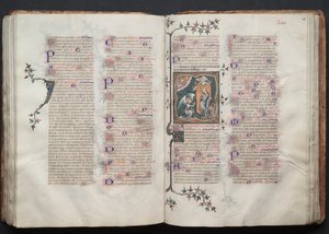 Het Gotha-missaal: Fol. 109v, tekst, ca. 1375