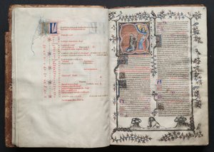 Het Gotha-missaal: Fol. 10v, tekst door Master of the Boqueteaux