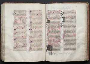 Het Gotha Missaal: Fol. 113r, Tekst, ca. 1375 door Master of the Boqueteaux