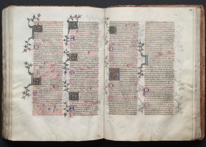 Het Gotha Missaal: Fol. 121r, Tekst, ca. 1375 door Master of the Boqueteaux