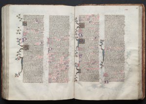 Het Gotha Missaal: Fol. 125v, Tekst, ca. 1375 door Master of the Boqueteaux