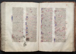 Het Gotha Missaal: Fol. 137r, Tekst, ca. 1375 door Master of the Boqueteaux