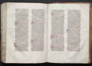 Het Gotha Missaal: Fol. 146r, Tekst, ca. 1375 door Master of the Boqueteaux