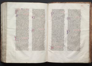 Het Gotha Missaal: Fol. 147r, Tekst, ca. 1375 door Master of the Boqueteaux