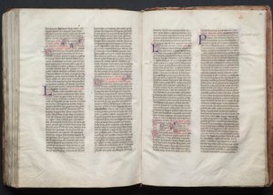 Het Gotha Missaal: Fol. 151r, Tekst, ca. 1375 door Master of the Boqueteaux