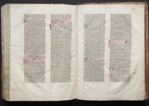 The Gotha Missal: Fol. 153r, Tekst, ca. 1375 door Master of the Boqueteaux