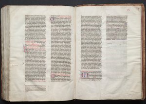 Het Gotha Missaal: Fol. 156v, Tekst, ca. 1375 door Master of the Boqueteaux