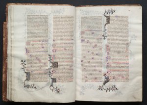 Het Gotha Missaal: Fol. 17r, Tekst, ca. 1375 door Master of the Boqueteaux