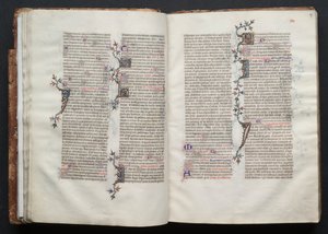 Het Gotha Missaal: Fol. 26v, Tekst, ca. 1375 door Master of the Boqueteaux