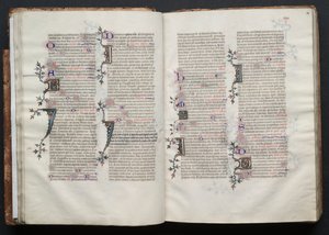 Het Gotha Missaal: Fol. 27v, Tekst door Master of the Boqueteaux