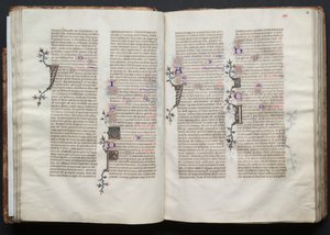 The Gotha Missal: Fol. 33r, Tekst, ca. 1375 door Master of the Boqueteaux