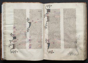 Het Gotha Missaal: Fol. 34v, Tekst, ca. 1375 door Master of the Boqueteaux