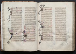 Het Gotha Missaal: Fol. 38r, Tekst, ca. 1375 door Master of the Boqueteaux