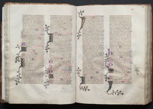 Het Gotha Missaal: Fol. 41r, Tekst, ca. 1375 door Master of the Boqueteaux
