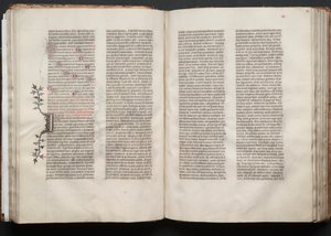 Het Gotha Missaal: Fol. 51v, Tekst door Master of the Boqueteaux