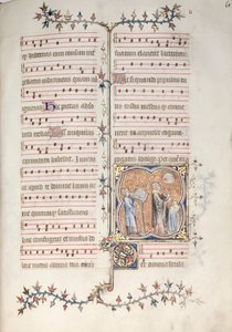 Het Gotha Missaal: Fol. 61r, Een priester die het officie zingt