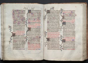 Het Gotha-missaal: Fol. 66r, tekst door Master of the Boqueteaux