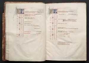 Het Gotha Missaal: Fol. 6r, Tekst, ca. 1375 door Master of the Boqueteaux