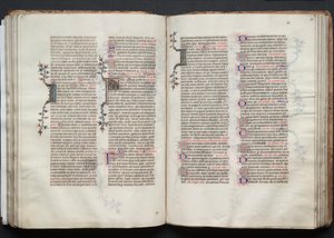 Het Gotha Missaal: Fol. 72v, Tekst door Master of the Boqueteaux