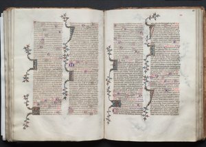 Het Gotha Missaal: Fol. 81r, Tekst, ca. 1375 door Master of the Boqueteaux