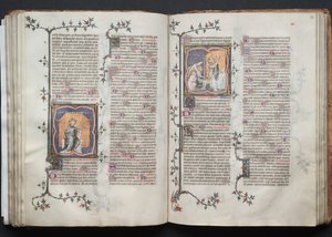 Het Gotha Missaal: Fol. 83r, Corpus Domini door Master of the Boqueteaux