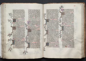 Het Gotha Missaal: Fol. 88r, Tekst, ca. 1375 door Master of the Boqueteaux