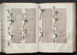 Het Gotha Missaal: Fol. 90r, Tekst door Master of the Boqueteaux