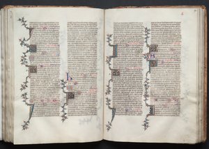 Het Gotha Missaal: Fol. 92r, Tekst door Master of the Boqueteaux