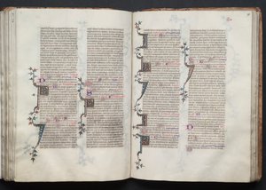 Het Gotha Missaal: Fol. 98r, Tekst door Master of the Boqueteaux