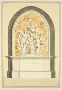 Graf van mevrouw Elizabeth Draper, overleden in 1835, in de kathedraal van Bristol
