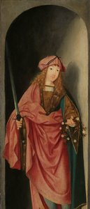 Sint Valeriaan, linker vleugel van een drieluik door Master of the Brunswick Diptych (attributed to)