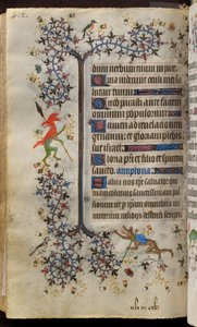 Getijden van Karel de Edele, koning van Navarra (1361-1425): fol. 200v, Tekst door Master of the Brussels Initials and Associates