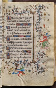 Getijden van Karel de Edele, koning van Navarra (1361-1425): fol. 42r, Tekst door Master of the Brussels Initials and Associates