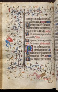 Getijden van Karel de Edele, koning van Navarra (1361-1425): fol. 93v, Tekst