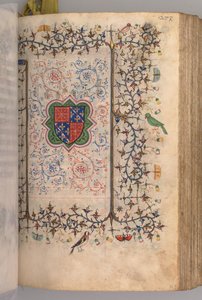 Uren van Karel de Edele, Koning van Navarra: fol. 137r, Wapen...