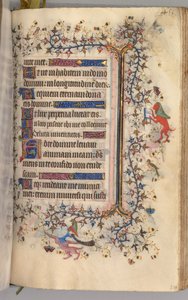 Getijdenboek van Karel de Edele, Koning van Navarra 1361-1425: fol. 220r, Tekst, ca. 1405 door Master of the Brussels Initials and Associates