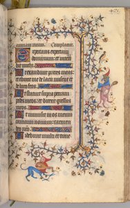 Getijdenboek van Karel de Edele, koning van Navarra 1361-1425: fol. 230r, tekst, ca. 1405 door Master of the Brussels Initials and Associates