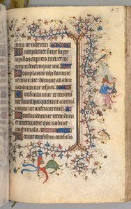 Getijdenboek van Karel de Edele, Koning van Navarra 1361-1425: fol. 232r, Tekst, c. 1405 door Master of the Brussels Initials and Associates