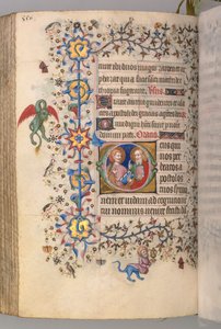 Uren van Karel de Edele, Koning van Navarra 1361-1425, fol. 269v, SS. Simon en Judas, c. 1405 door Master of the Brussels Initials and Associates