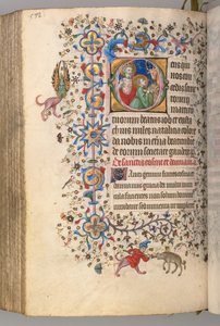 Getijdenboek van Karel de Edele, Koning van Navarra 1361-1425, fol. 280v, SS. Job en Eustace, c. 1405