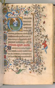 Getijdenboek van Karel de Edele, koning van Navarra 1361-1425, fol. 299a, St. Margaretha, c. 1405 door Master of the Brussels Initials and Associates