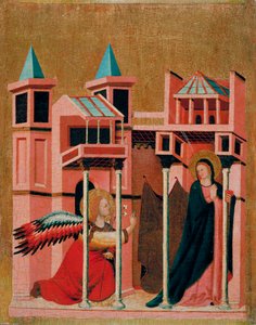 De Annunciatie door Master of the Cini Madonna