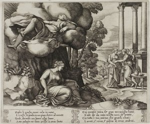 Zephyr Brengt Psyche naar een Betoverd Paleis door Master of the Die