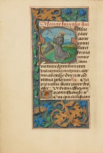 Eerste S: De stigmatisering van Sint Franciscus door Master of the Dresden Prayer Book