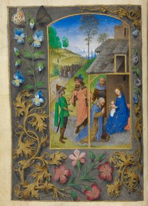 De Aanbidding der Wijzen door Master of the Dresden Prayer Books