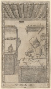 Artisan (Ambachtsman) door Master of the E Series Tarocchi