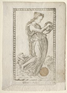 Erato (lyrische en liefdespoëzie) (uit de Tarocchi-serie D: Apollo en de Muzen, #14) door Master of the E Series Tarocchi