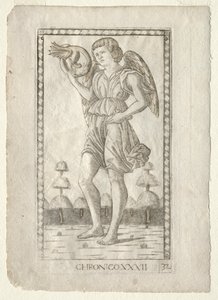 Genius van de tijd (uit de Tarocchi-serie B: Kosmische principes en deugden, #32) door Master of the E Series Tarocchi