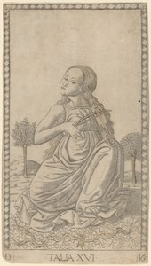 Talia (Thalia) door Master of the E Series Tarocchi