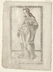 Matigheid uit de Tarocchi, serie B: Kosmische Principes & Deugden, #34, voor 1467